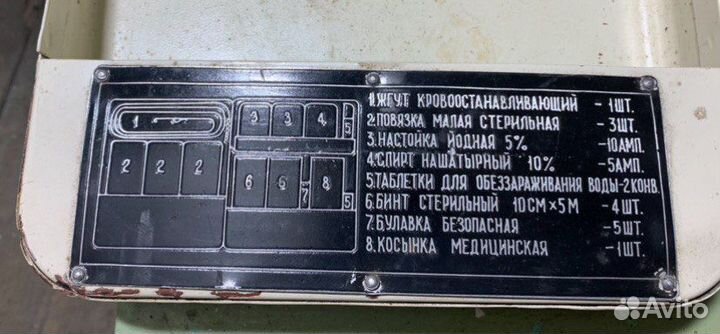 Аптечка СССР металлическая