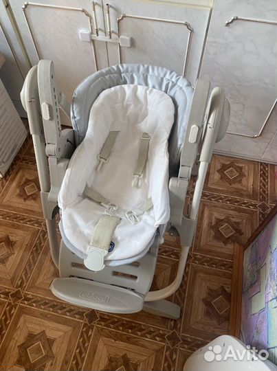 Детский стульчик для кормления chicco polly magic