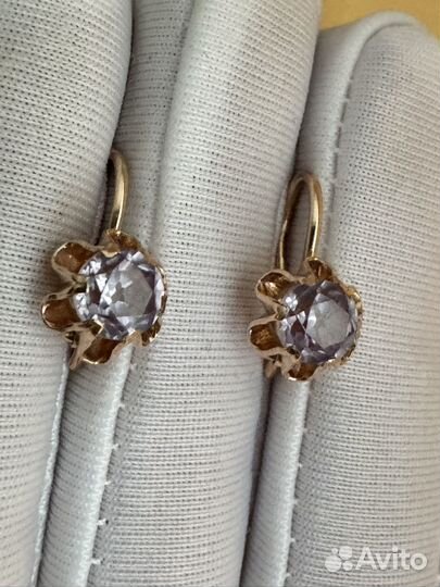 Золотые серьги СССР