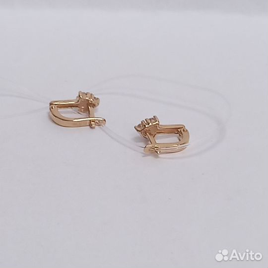 Серьги золото 585 пробы
