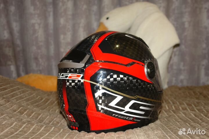 Легкий карбоновый мотошлем LS2 CR1 L- XL