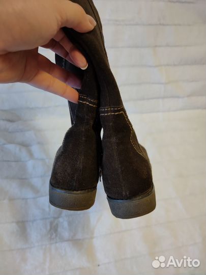 Сапоги женские натуральная замша