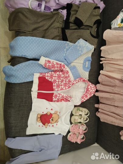 Вещи пакетом для девочки 80 86 92