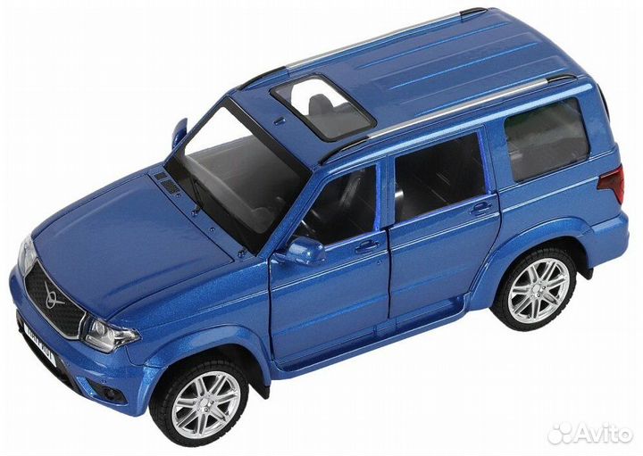 Модель УАЗ Патриот синий Автопанорама 1416