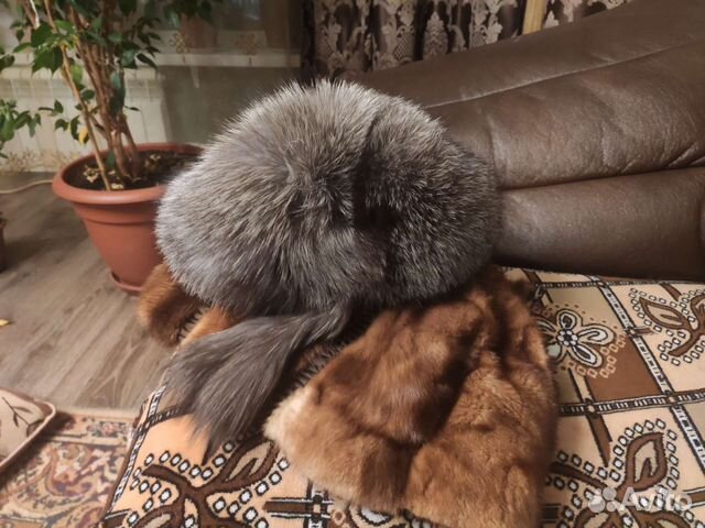 Шапка чернобурка и Шкура норки для рукоделия