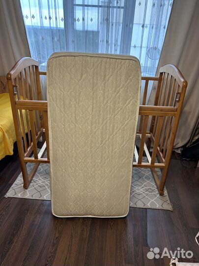 Матрас в детскую кроватку 120*60 + наматрасник