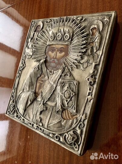 Икона серебро Греция гора Афон
