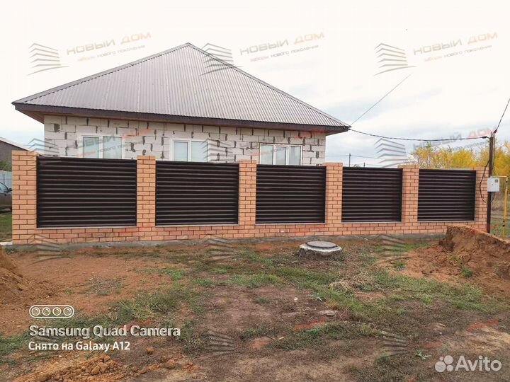 Забор жалюзи горизонтальный