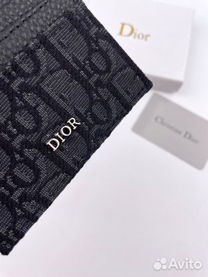 Картхолдер Dior из натуральной кожи