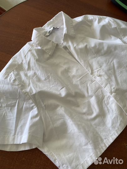 Рубашка женская укороченная