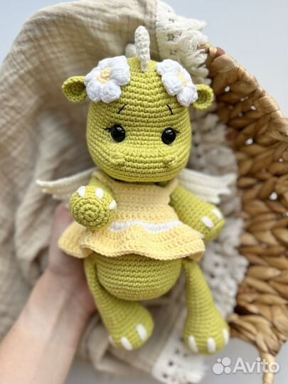 Вязаный дракончик