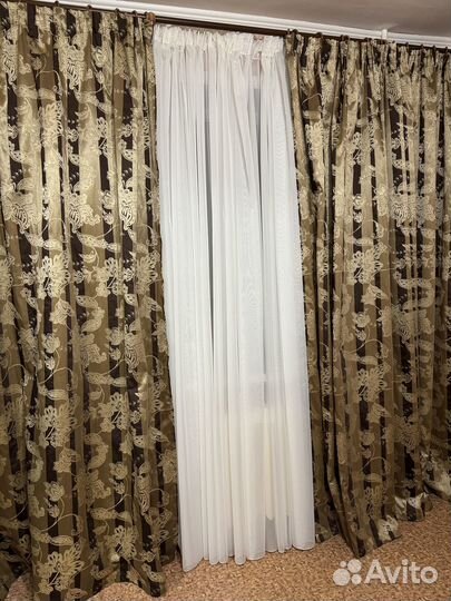 Шторы бу 300х250 2 шт (6 м)