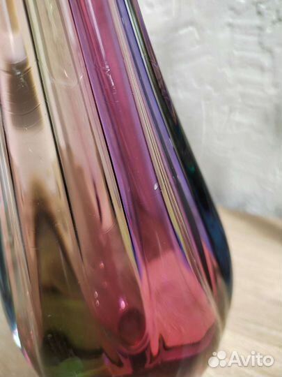 Ваза лзхс 1960-е, гутное стекло