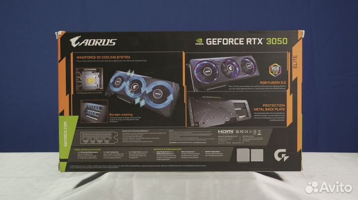 Видеокарта nvidia GeForce RTX 3050 Aorus Elite