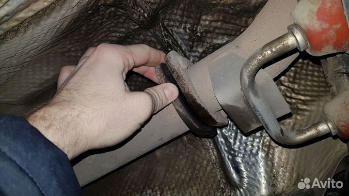 Замена приёмн.трубы глуш. BMW 5-er VI Рест.2013-17