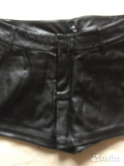 Новые женские брюки шорты экокожа