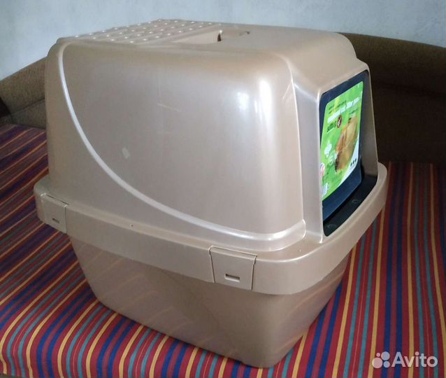 Туалет для кошек закрытый большой