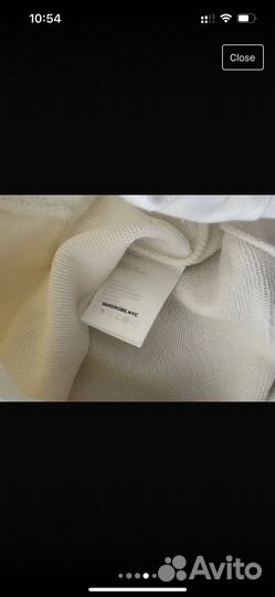 Wardrobe nyc белая толстовка