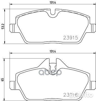 Колодки тормозные P06091 Brembo