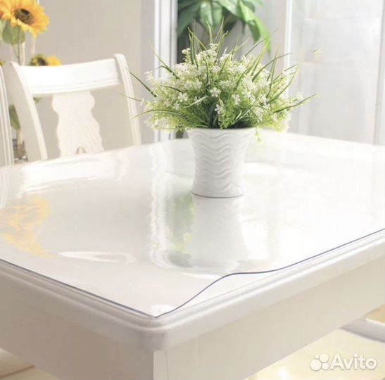Прозрачная скатерть мягкое стекло