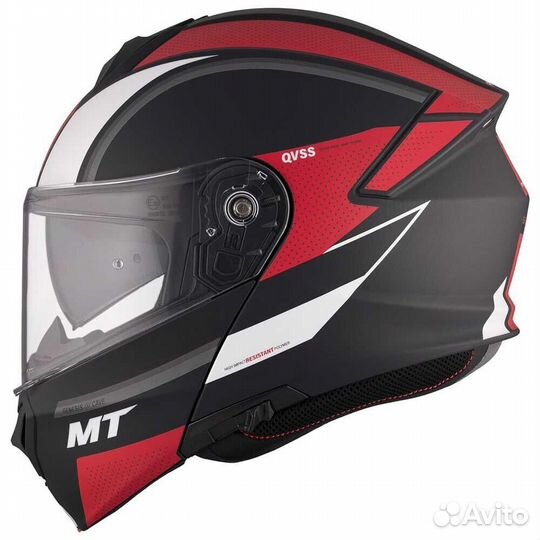 MT Helmets Genesis SV Cave modular helmet Красный