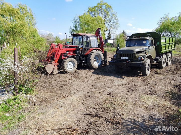 Аренда экскаватора-погрузчика Очиcтка участков