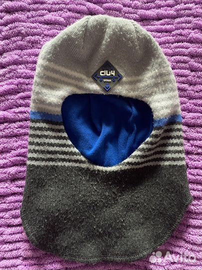 Шапка шлем на мальчика демисезонный