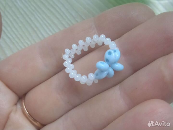 Кольцо из бисера