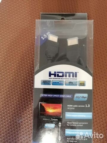 Кабель hdmi hdmi 1.5м новый