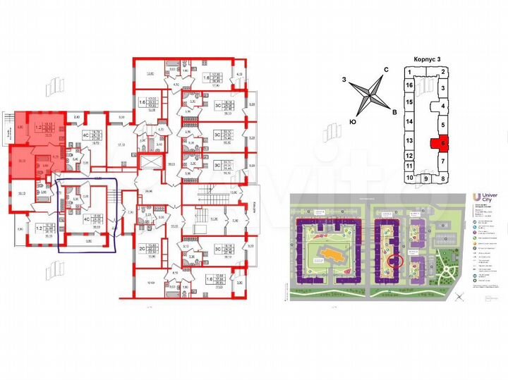 Квартира-студия, 27,1 м², 3/4 эт.