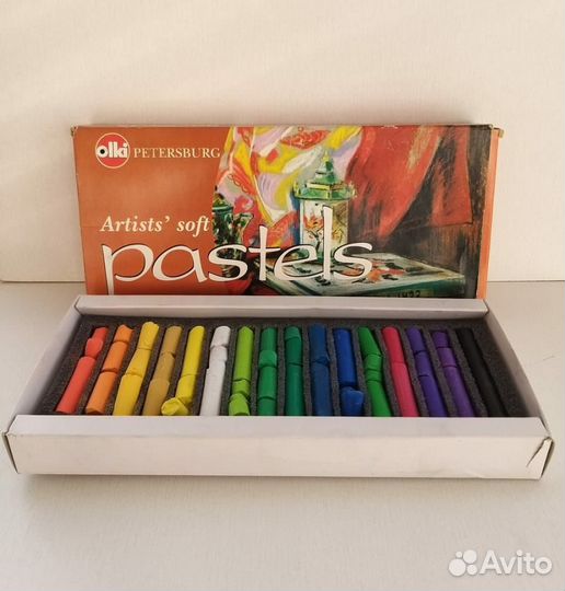 Пастель сухая художественная 16 цветов olki