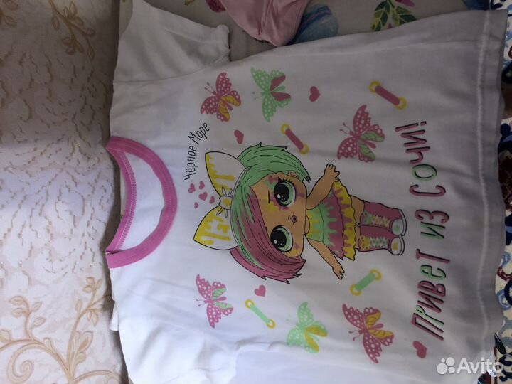 Футболки для девочки 116-122