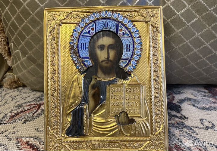 Икона Спаситель 19 век оригинал