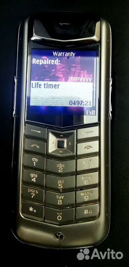 Vertu Constellation Polished Stainless Steel Black Leather