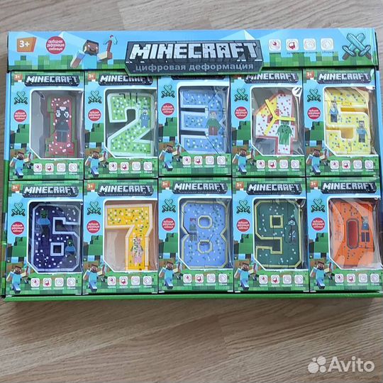 Набор Большие Цифры Трансформеры Майнкрафт
