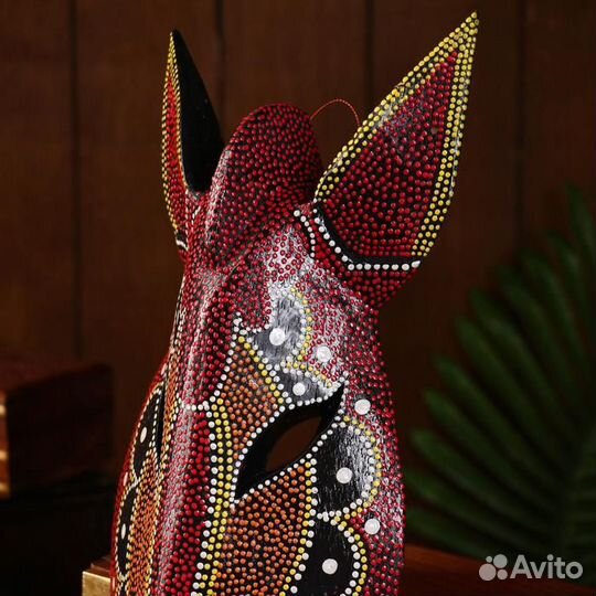 Маска 'Зебра' дерево 50х15х7 см