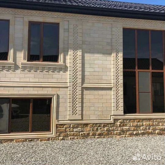 Облицовка фасадов дагестанским камнем