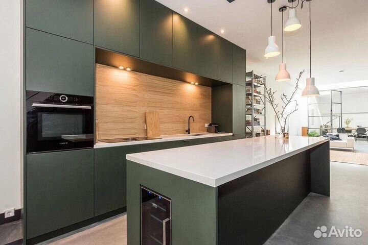 Кухня мдф без ручек