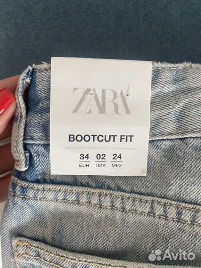 Джинсы Zara 34 bootcut новые