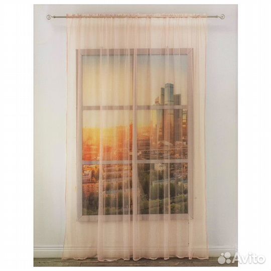 Штора тюлевая на шт.ленте amore MIO сетка 300х270с