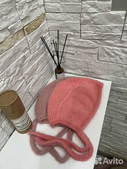 Чепчик женский пух норки ручная работа