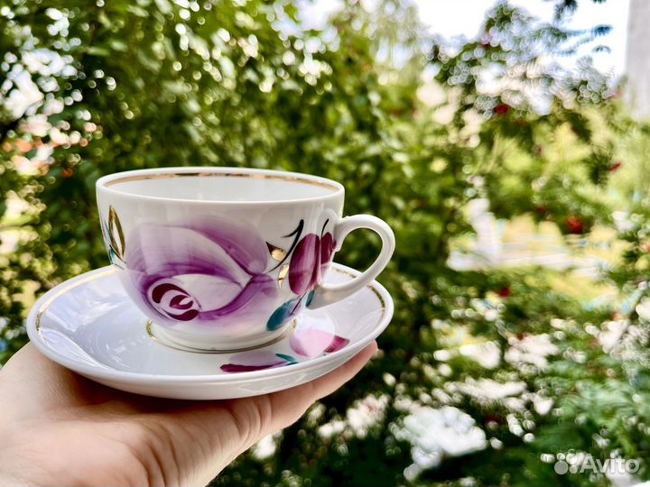 Чайный сервиз (чашка с блюдцем)