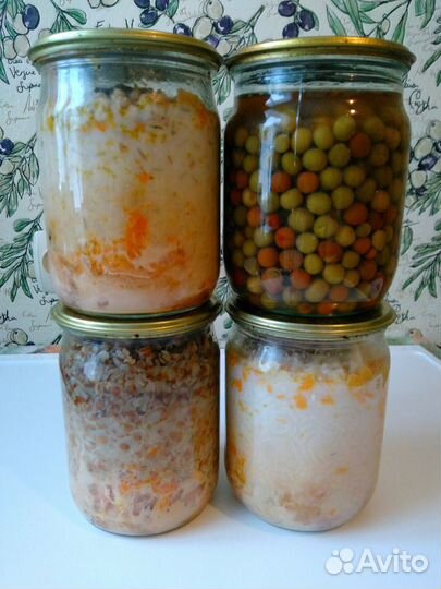 Натуральные домашние консервы, тушенку, каши,супы