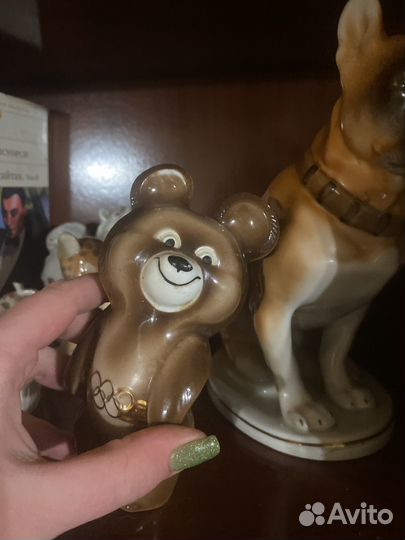 Олимпийский мишка фарфор