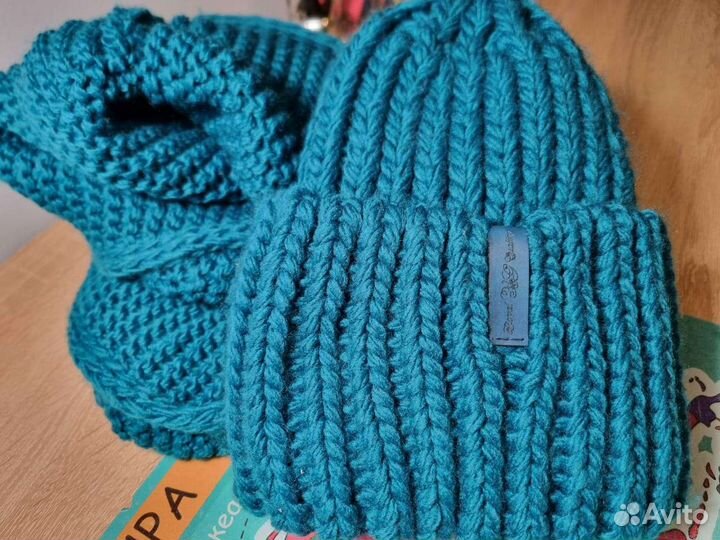 Комплект шапка и снуд женский