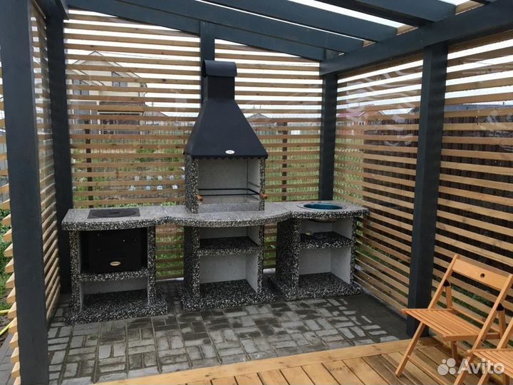 Барбекю Комфорт модульные угловые в наличии