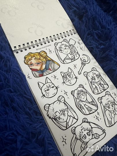 Раскраска стикер