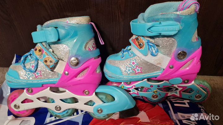 Роликовые коньки детские раздвижные
