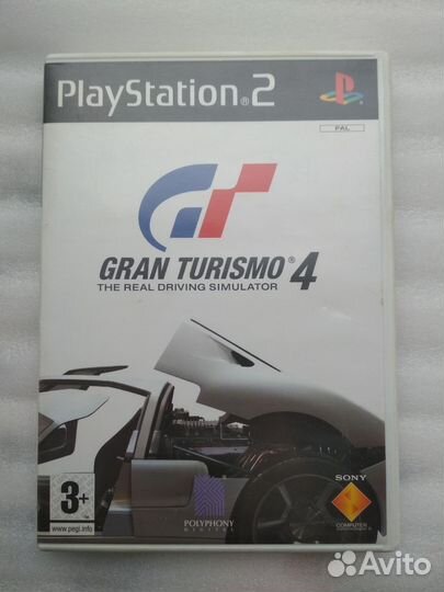 Gran Turismo 4 gt4 ps2 white box