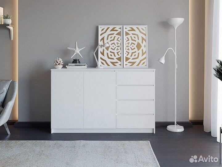 Тумба в прихожую новая ikea-стиль 1.6м графит